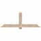 Ekena Millwork Eugene Smooth Timber Gable Bracket, Douglas Fir, 72"W x 27"H x 5 1/2"D x 5 1/2"F, 9/12 Pitch GBW072X27X0606EUG00SDF - alternate 1